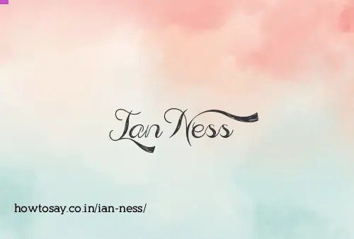 Ian Ness
