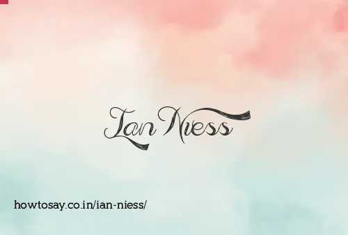 Ian Niess