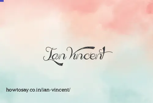 Ian Vincent