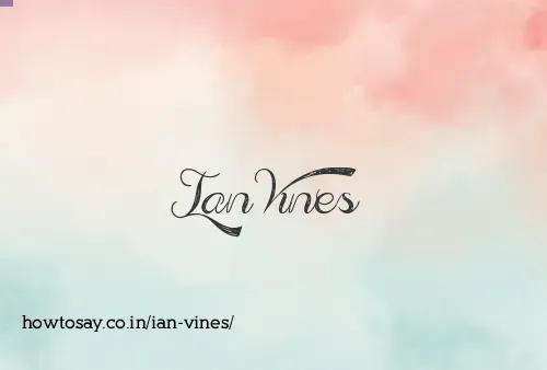 Ian Vines