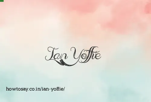 Ian Yoffie