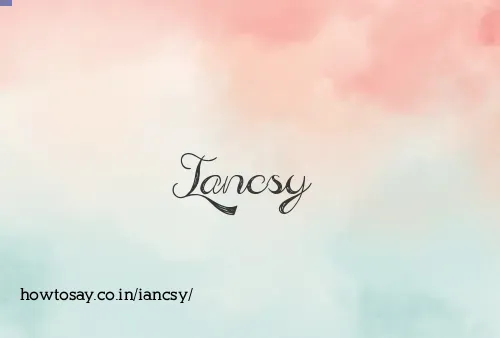 Iancsy