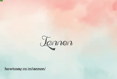 Iannon