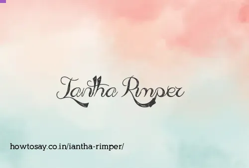 Iantha Rimper