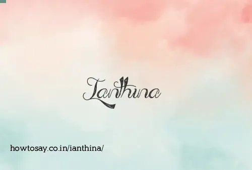 Ianthina