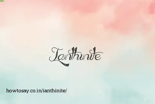 Ianthinite