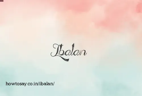 Ibalan