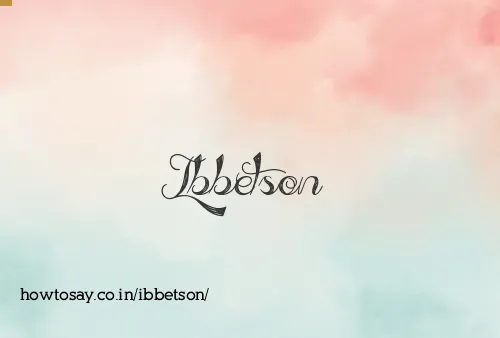 Ibbetson