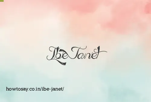 Ibe Janet