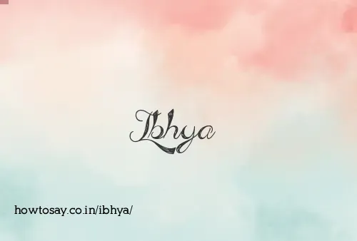 Ibhya