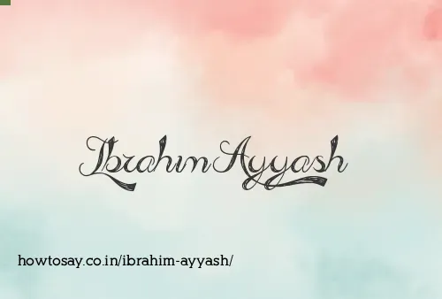 Ibrahim Ayyash