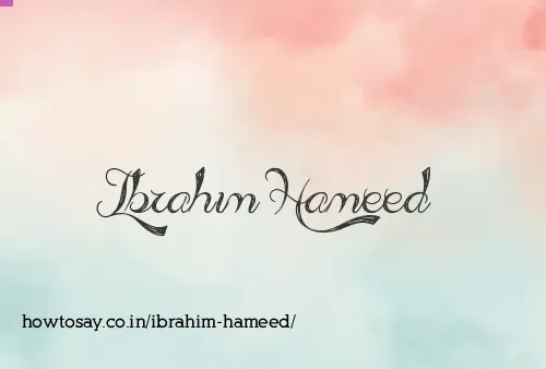 Ibrahim Hameed