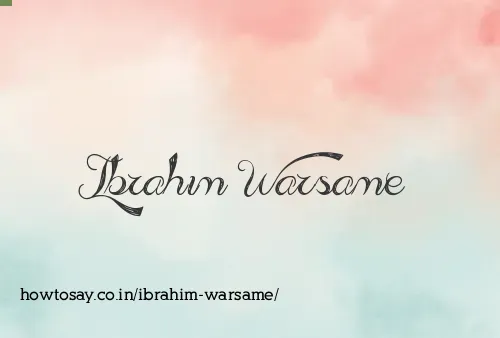 Ibrahim Warsame