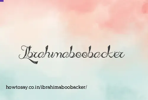Ibrahimaboobacker