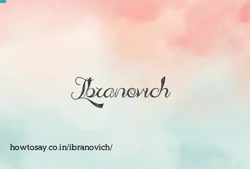 Ibranovich