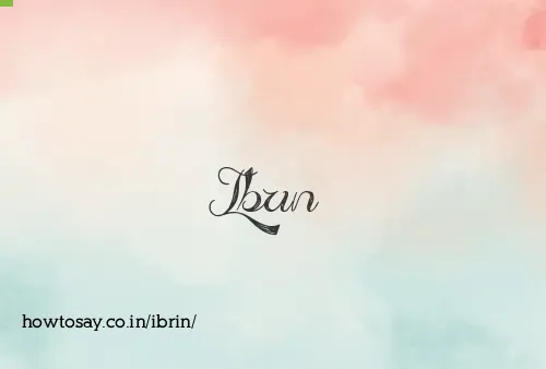 Ibrin