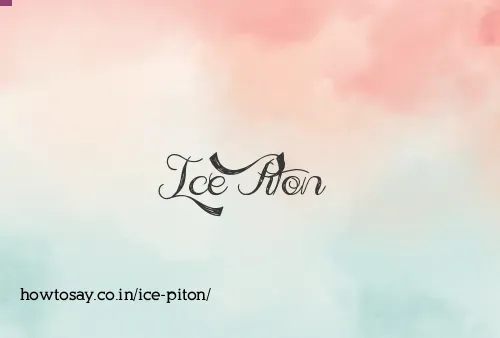 Ice Piton