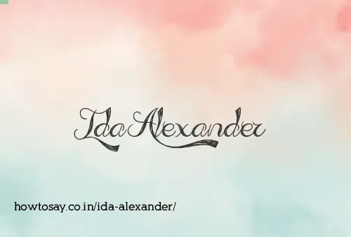 Ida Alexander