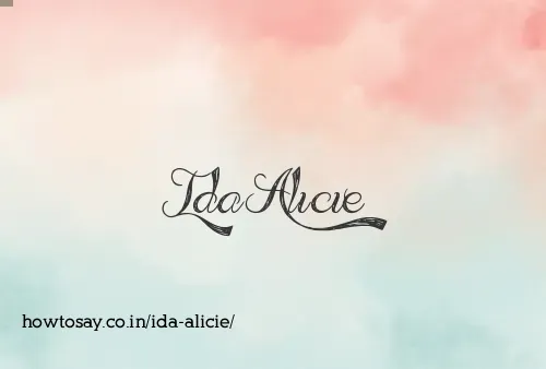 Ida Alicie