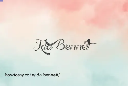 Ida Bennett