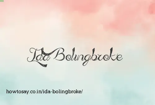 Ida Bolingbroke