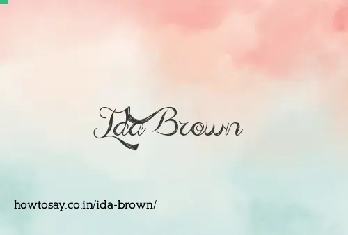 Ida Brown