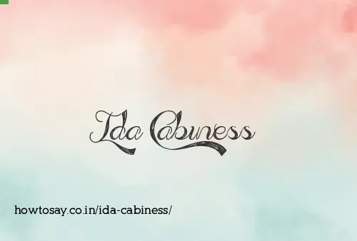 Ida Cabiness