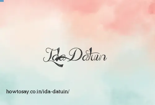 Ida Datuin
