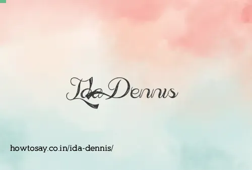 Ida Dennis