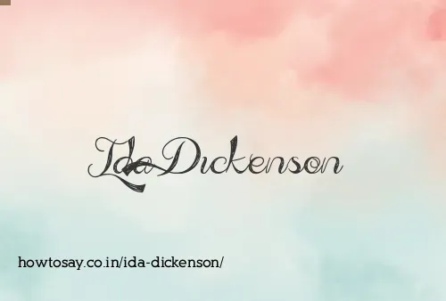 Ida Dickenson