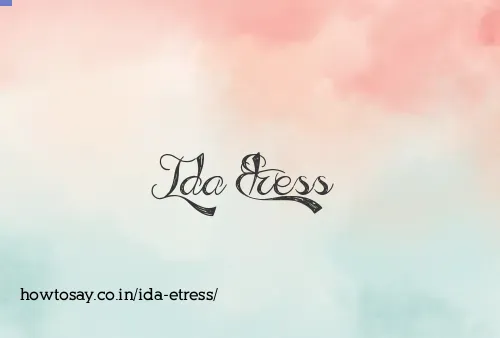 Ida Etress