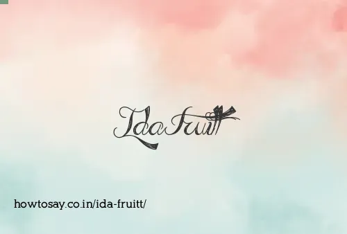 Ida Fruitt