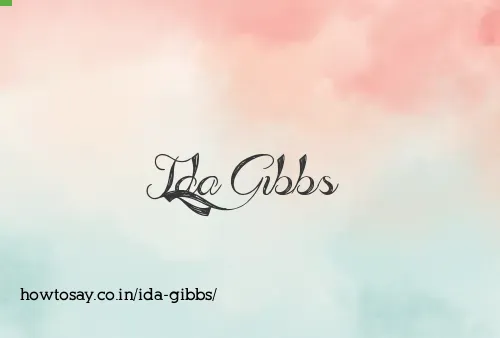 Ida Gibbs
