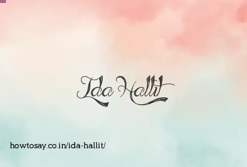 Ida Hallit