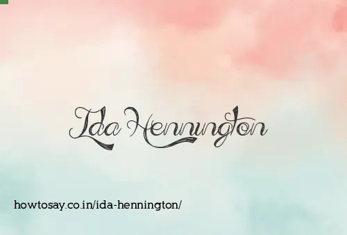 Ida Hennington
