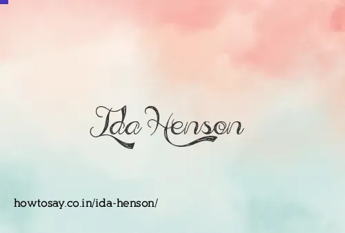 Ida Henson