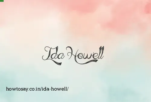 Ida Howell