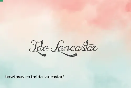 Ida Lancastar