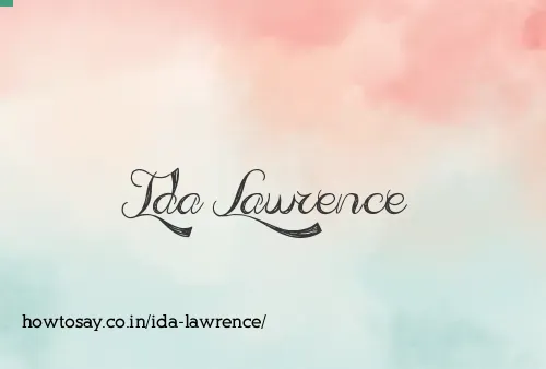 Ida Lawrence