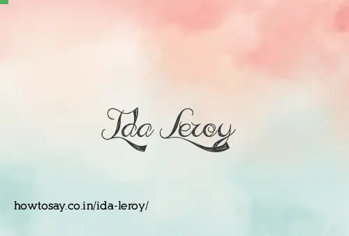 Ida Leroy