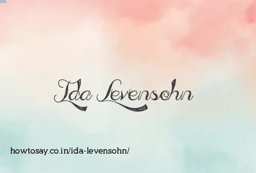 Ida Levensohn