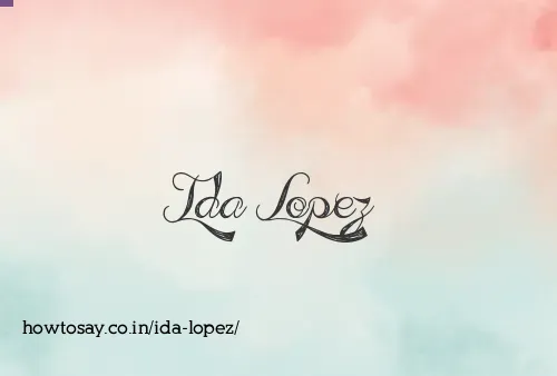 Ida Lopez