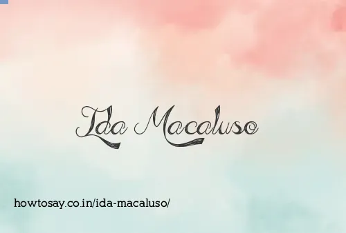 Ida Macaluso