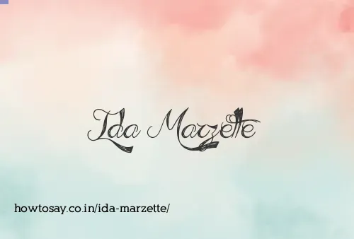 Ida Marzette