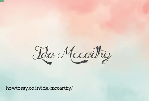 Ida Mccarthy