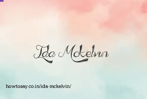 Ida Mckelvin
