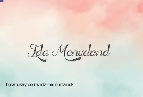Ida Mcnurland