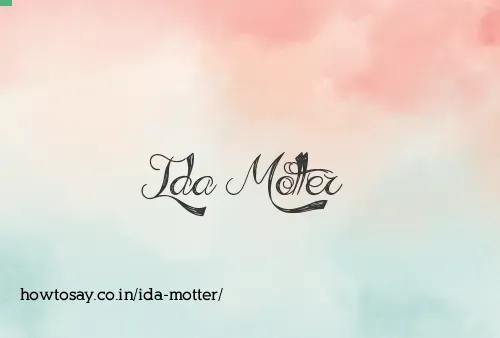 Ida Motter