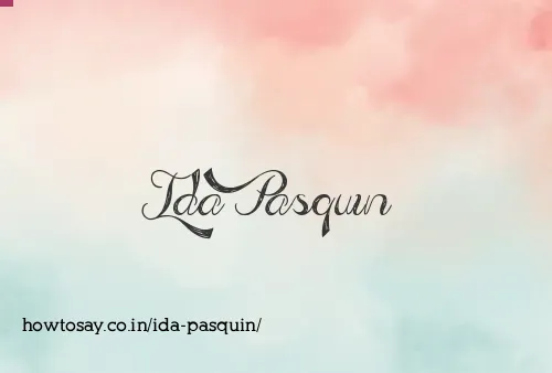 Ida Pasquin
