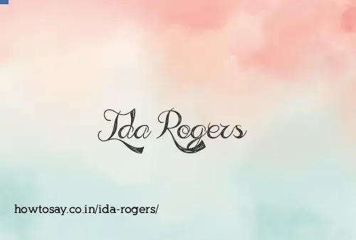 Ida Rogers